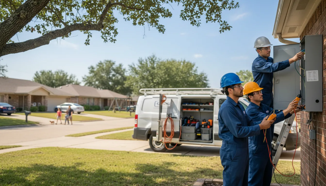 Certified electrician providing emergency electrical services in Centerville, AR